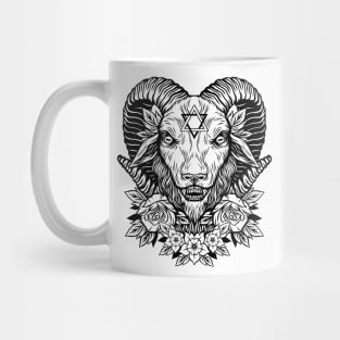 Dark Goat (white) Mug